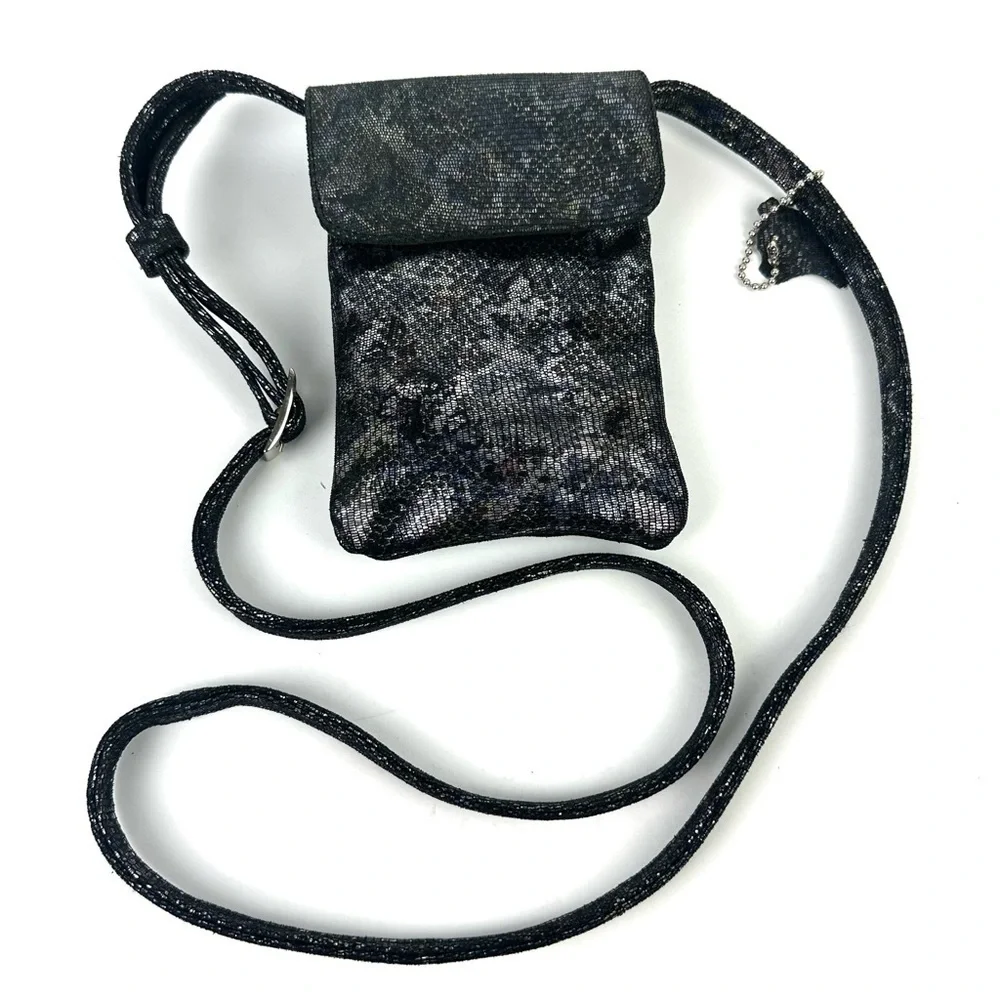 CoFi Penny Phone Crossbody Bag Genuine Leather Multicolor Boho Handbag Brand New